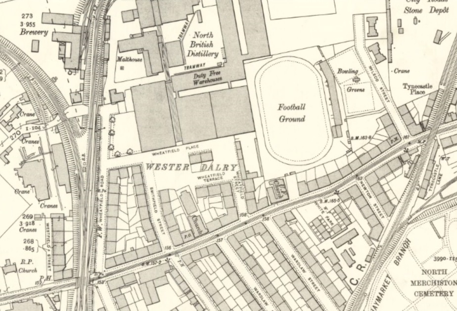 Edinburgh - Tynecastle : Map credit National Library of Scotland